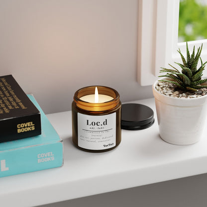 LOC'D Scented Soy Candle (Multi-Size, Amber Jar)